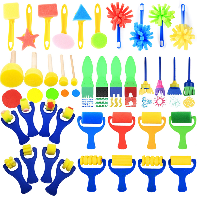 Art Craft For Toddlers - Bambini Disegno Spugna Giocattoli Arte Artigianato