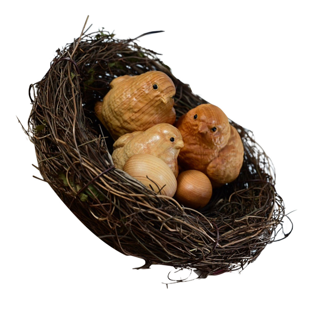 Art Craft Decoration Ideas - Set di Sculture di Pulcini in