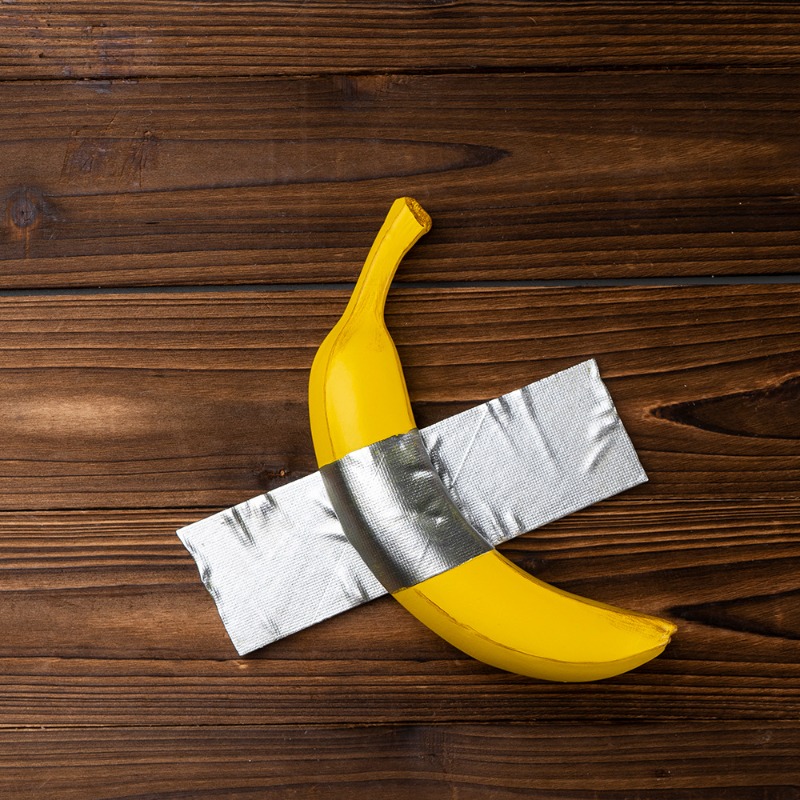 Art Craft Decoration Ideas - Adesivo creativo Banana Appendiabiti Decorazione da