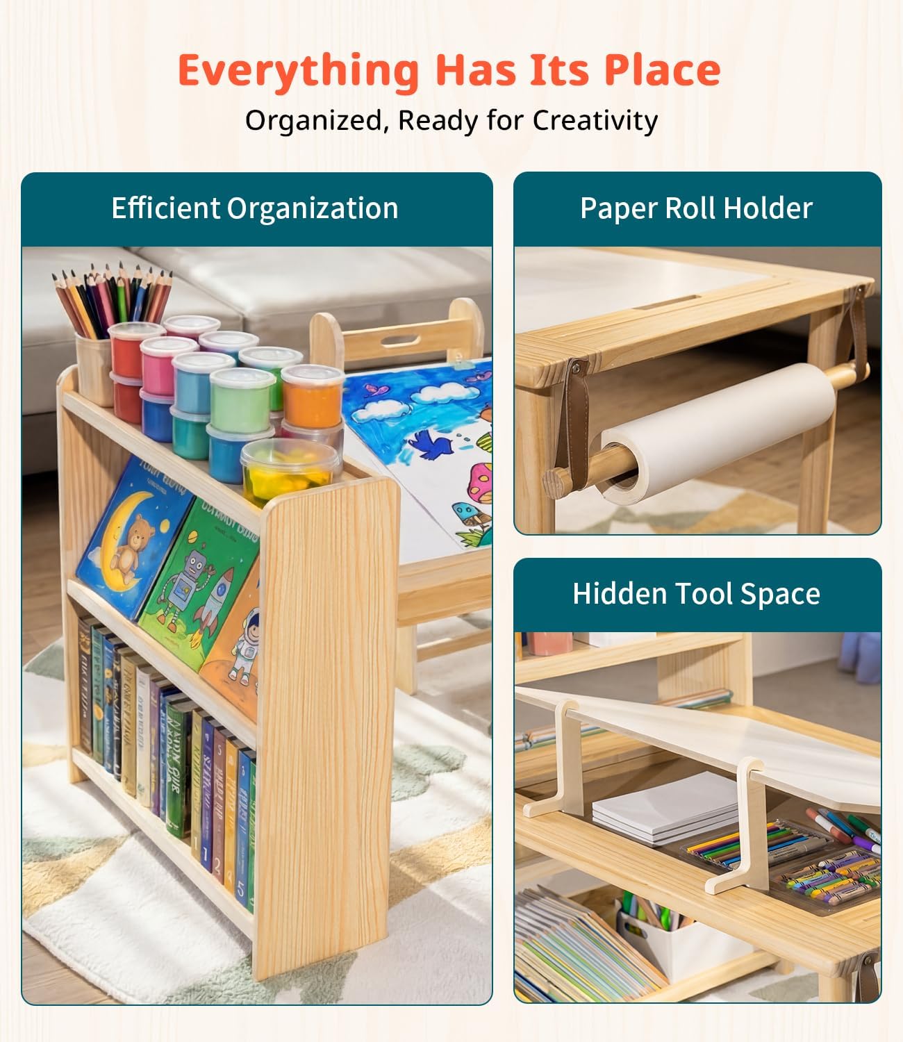 Tavolo da Disegno in Legno per - Art Craft For Toddlers recensione e prezzo