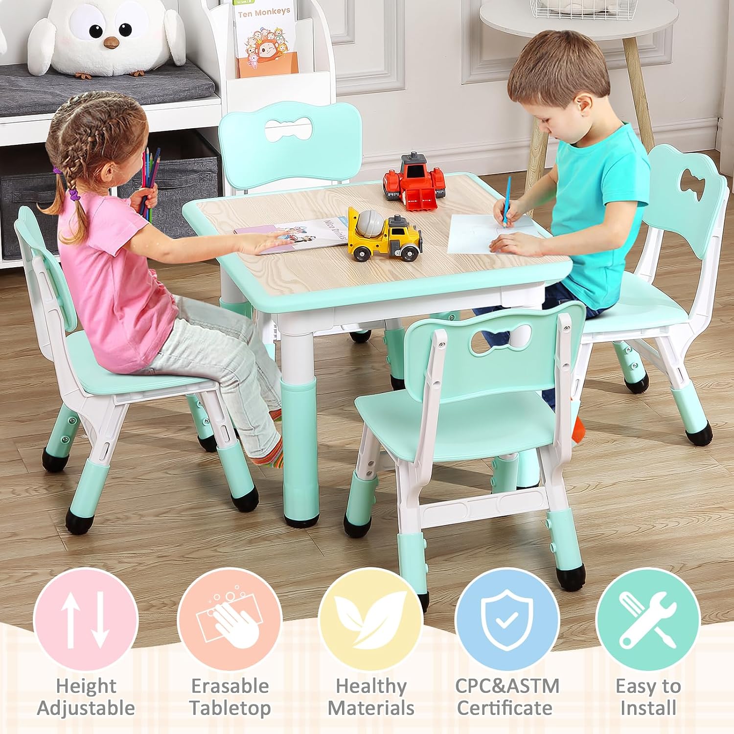 TackView Set Tavolo e 4 Sedie  - Art Craft For Toddlers recensione e prezzo